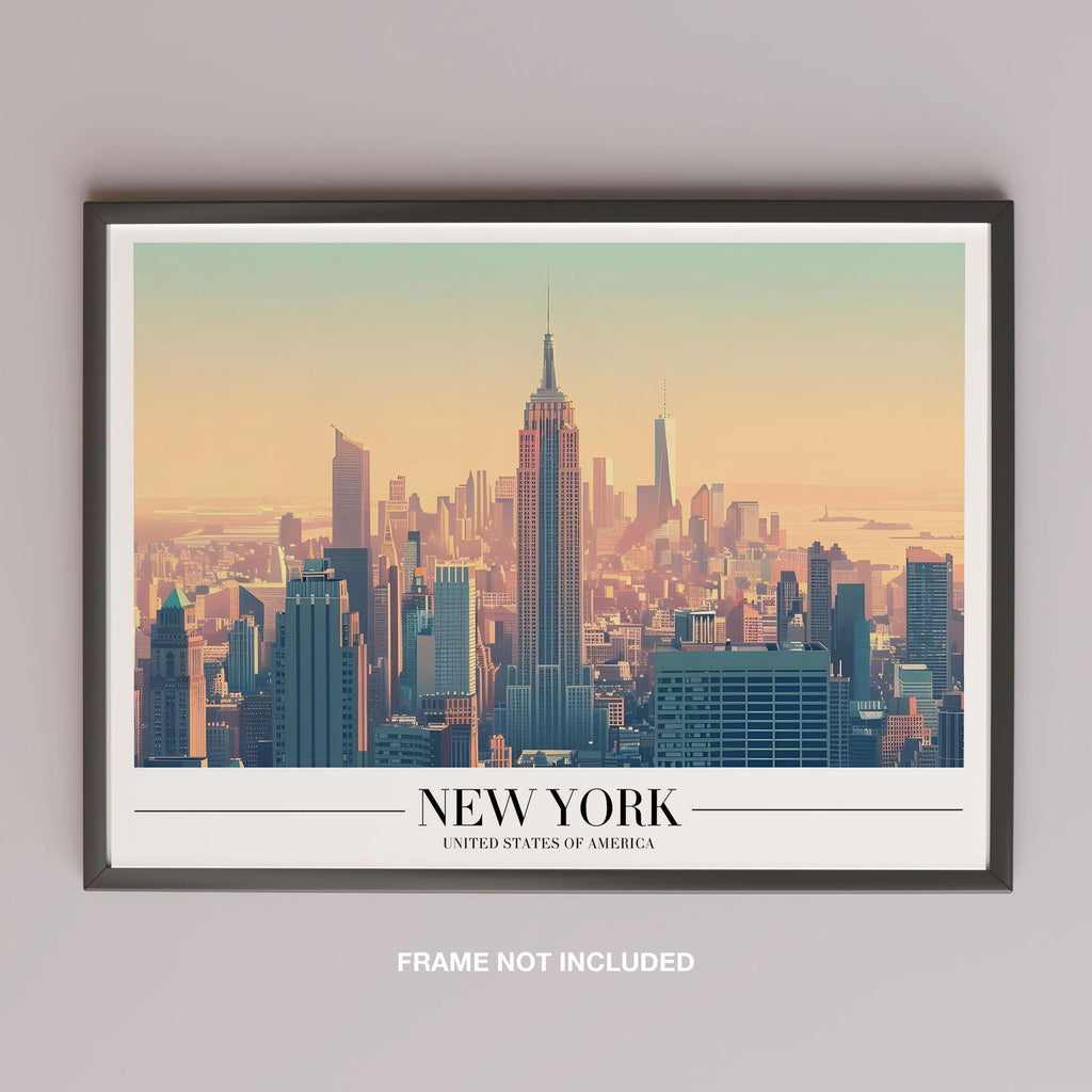Iconic New York City NYC World Travel - Rolled Poster Wall Art Print | House Prints