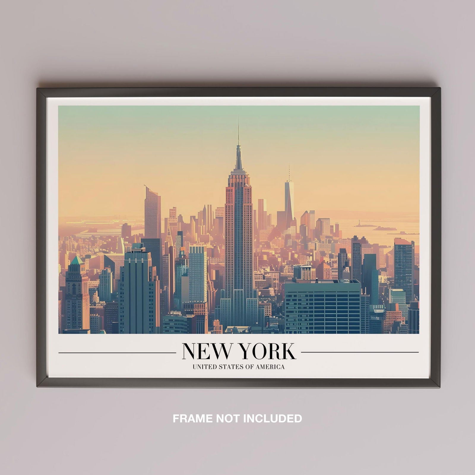 Iconic New York City NYC World Travel - Rolled Poster Wall Art Print - House Prints