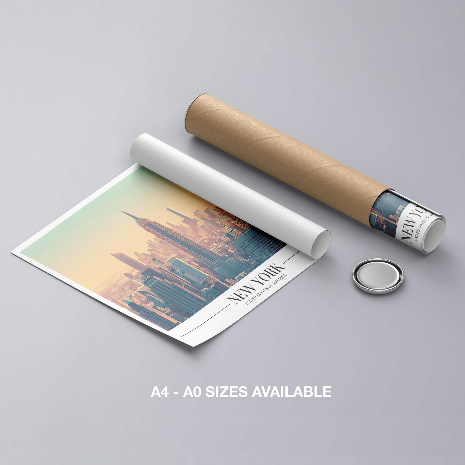 Iconic New York City NYC World Travel - Rolled Poster Wall Art Print | House Prints