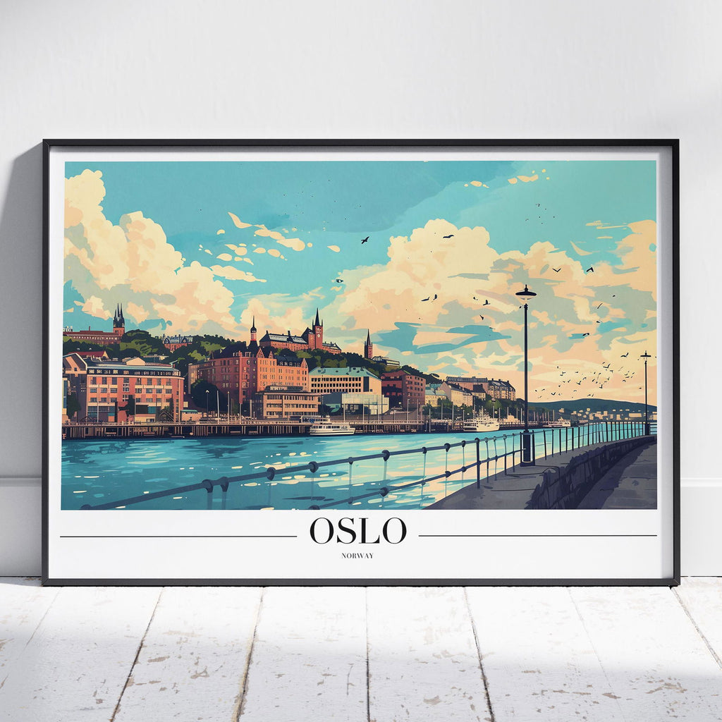 Scenic Oslo Norway World Travel - Rolled Poster Art Print | House Prints