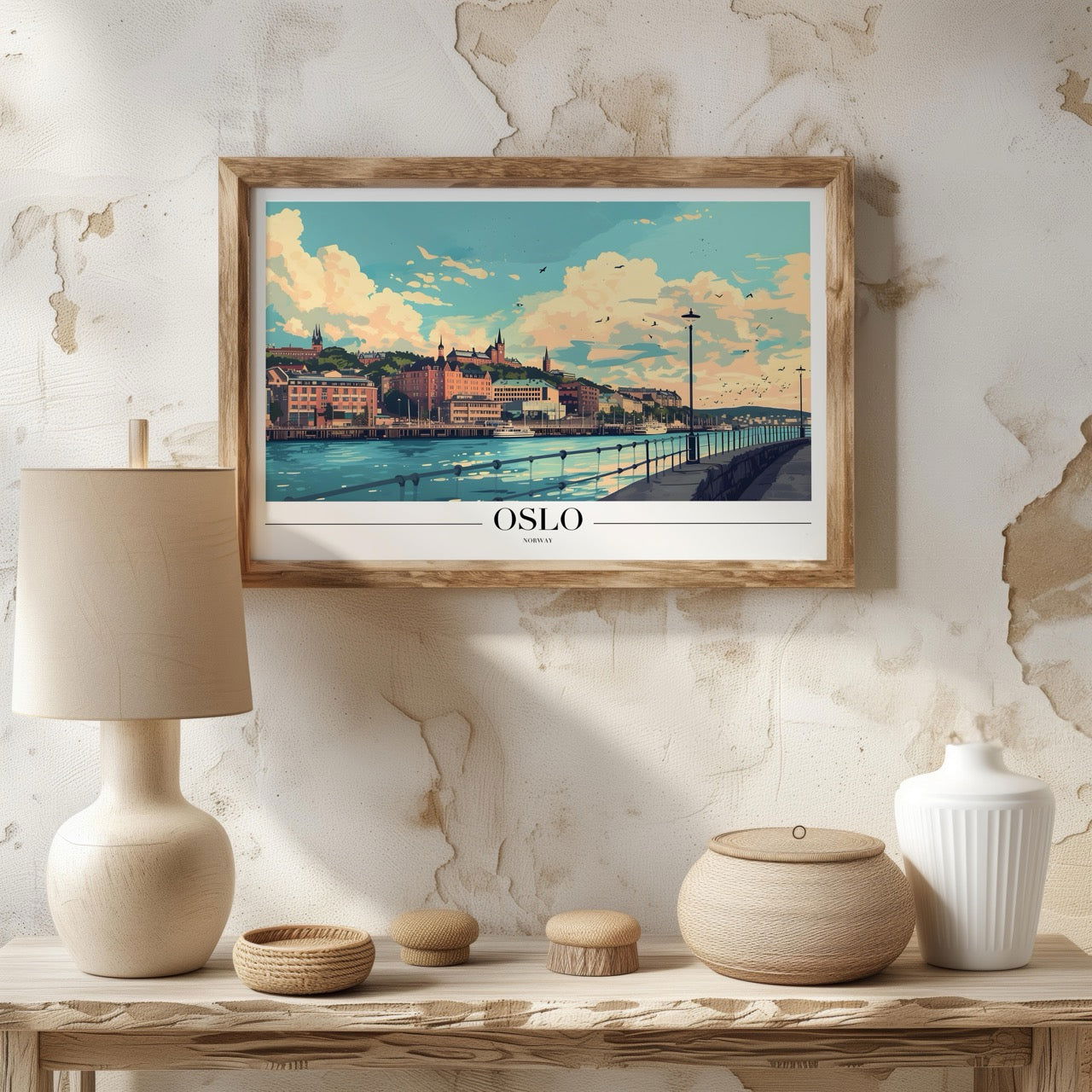 Scenic Oslo Norway World Travel - Rolled Poster Art Print | House Prints