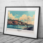 Scenic Oslo Norway World Travel - Rolled Poster Art Print | House Prints