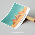 Pyramids of Giza Egypt World City Travel - Rolled Poster Wall Art Print | House Prints