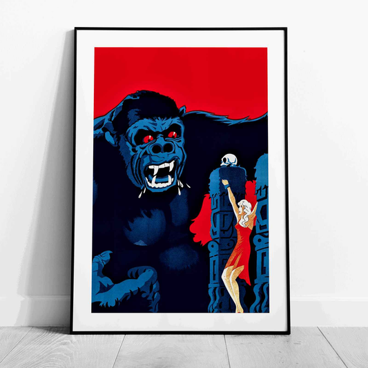 Vintage Retro King Kong Movie - Rolled Poster Wall Art Print - House Prints
