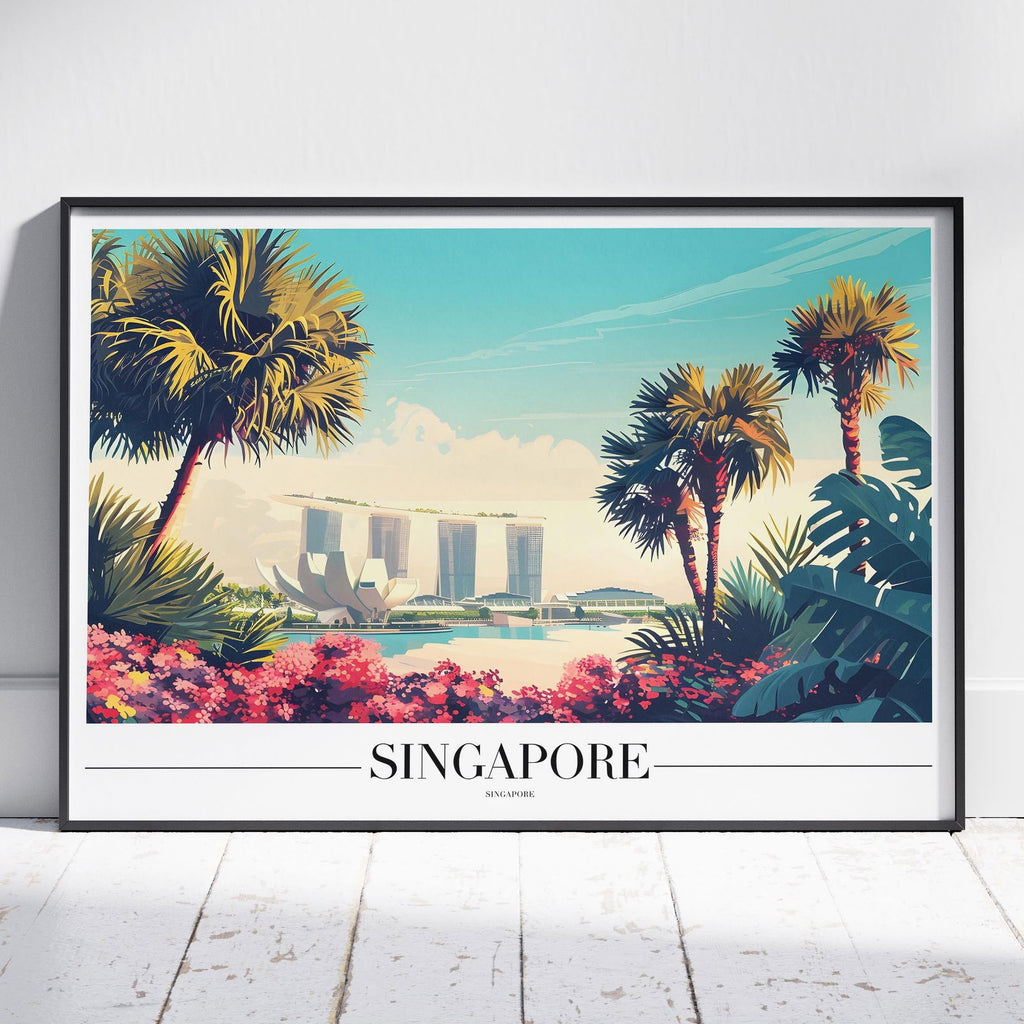 Vibrant Singapore City World Travel - Rolled Poster Art Print | House Prints