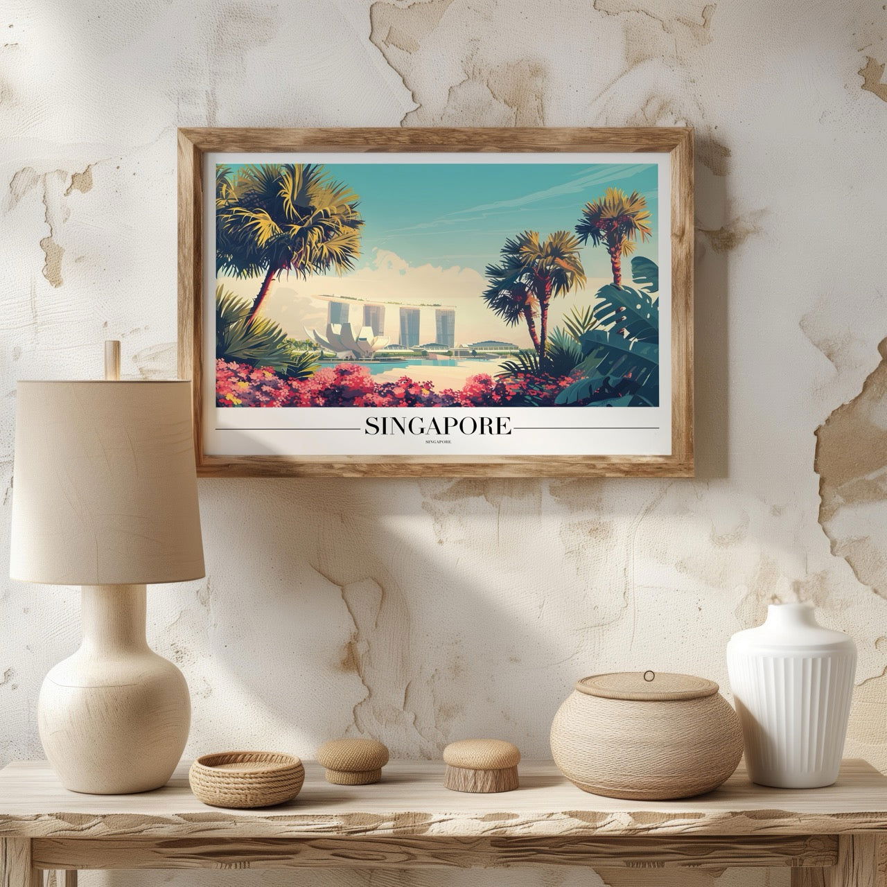Vibrant Singapore City World Travel - Rolled Poster Art Print | House Prints
