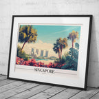Vibrant Singapore City World Travel - Rolled Poster Art Print | House Prints