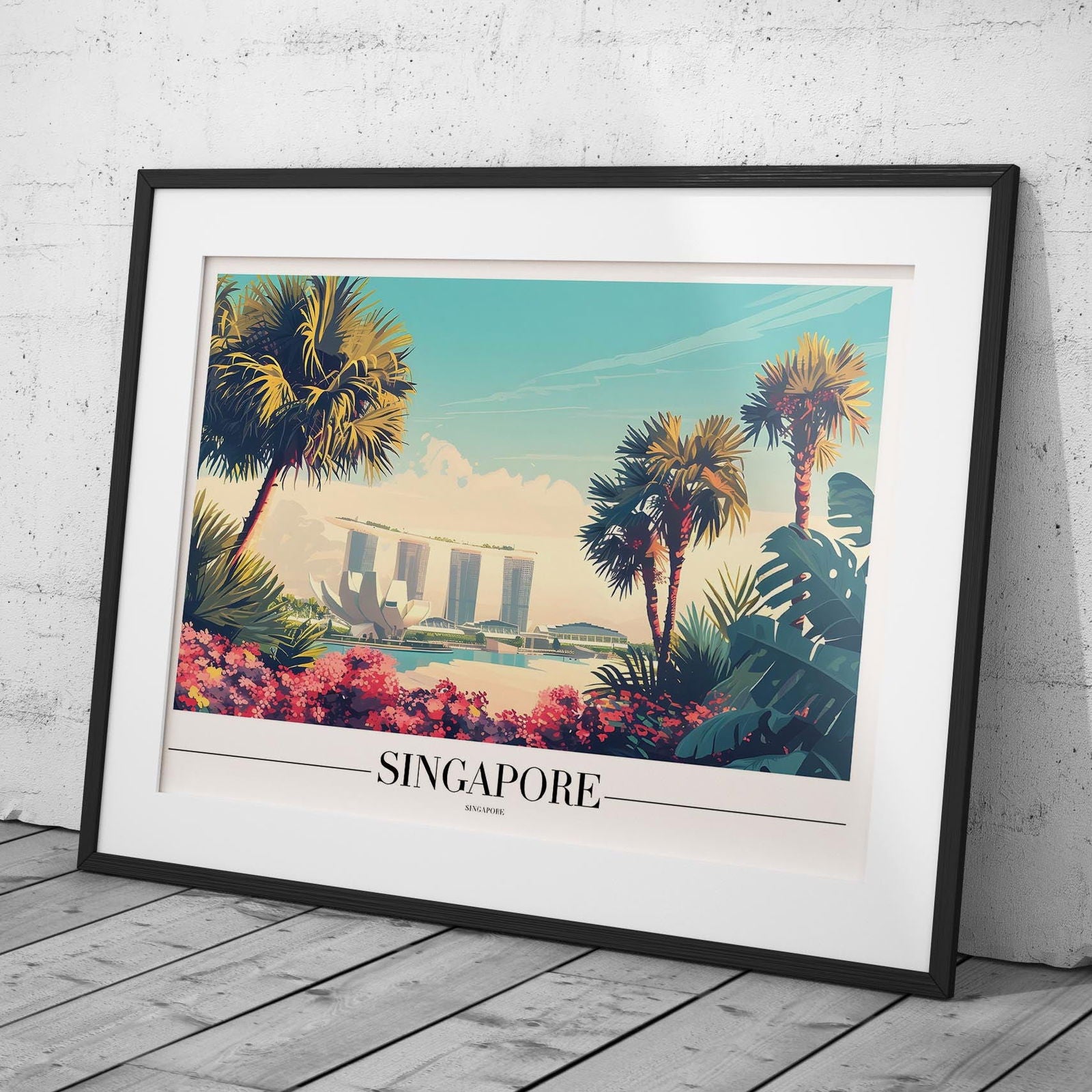 Vibrant Singapore City World Travel - Rolled Poster Art Print | House Prints