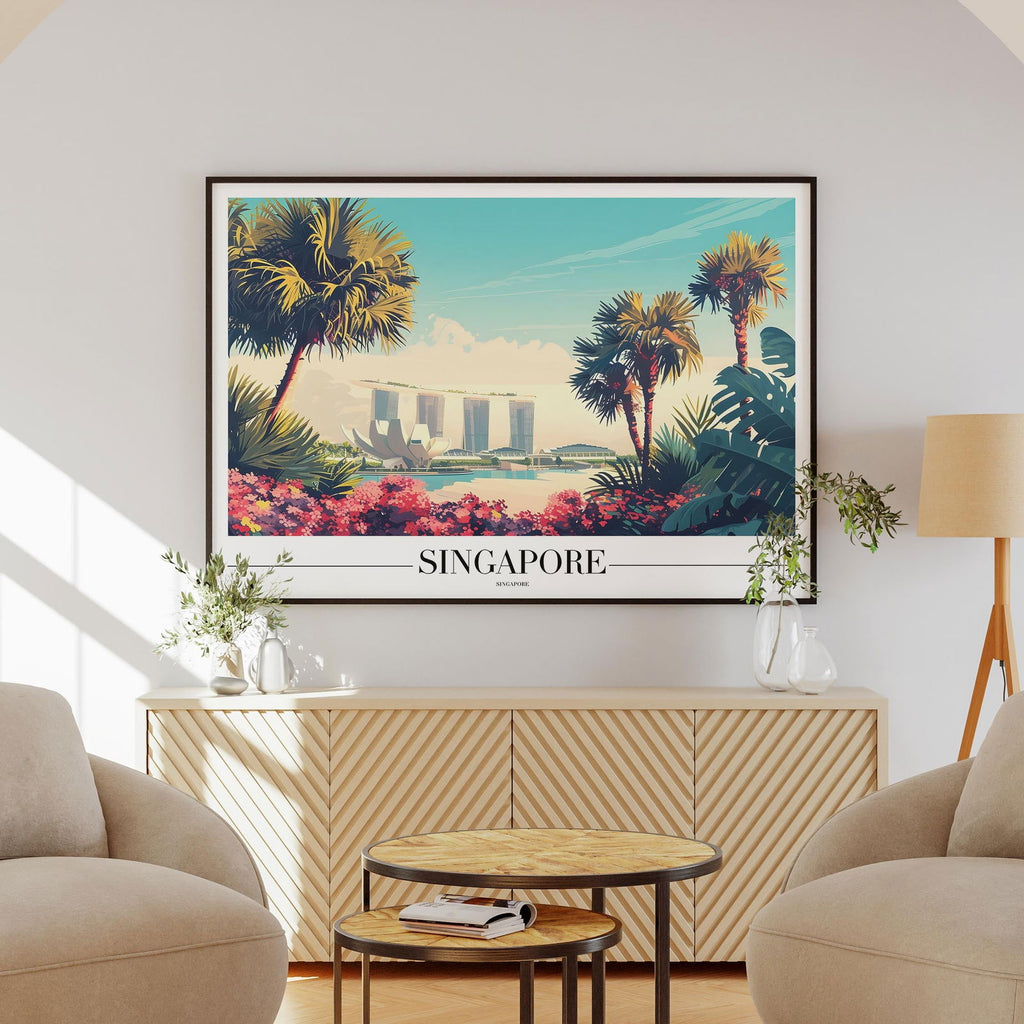 Vibrant Singapore City World Travel - Rolled Poster Art Print | House Prints