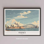 Iconic Sydney Australia World Travel - Rolled Poster Art Print | House Prints