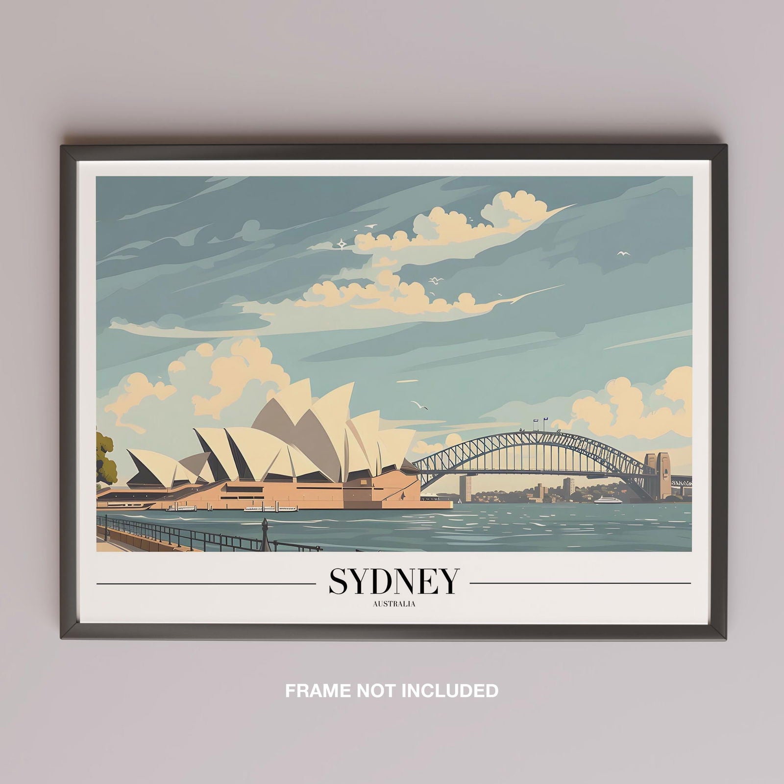 Iconic Sydney Australia World Travel - Rolled Poster Art Print | House Prints