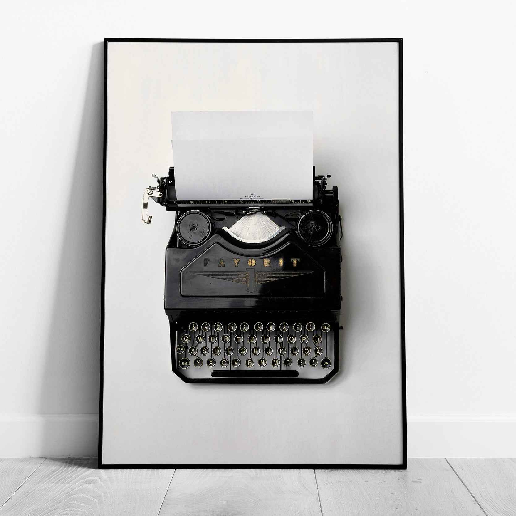 Vintage Type Writer Classic Typing - Rolled Poster Wall Art Print | House Prints