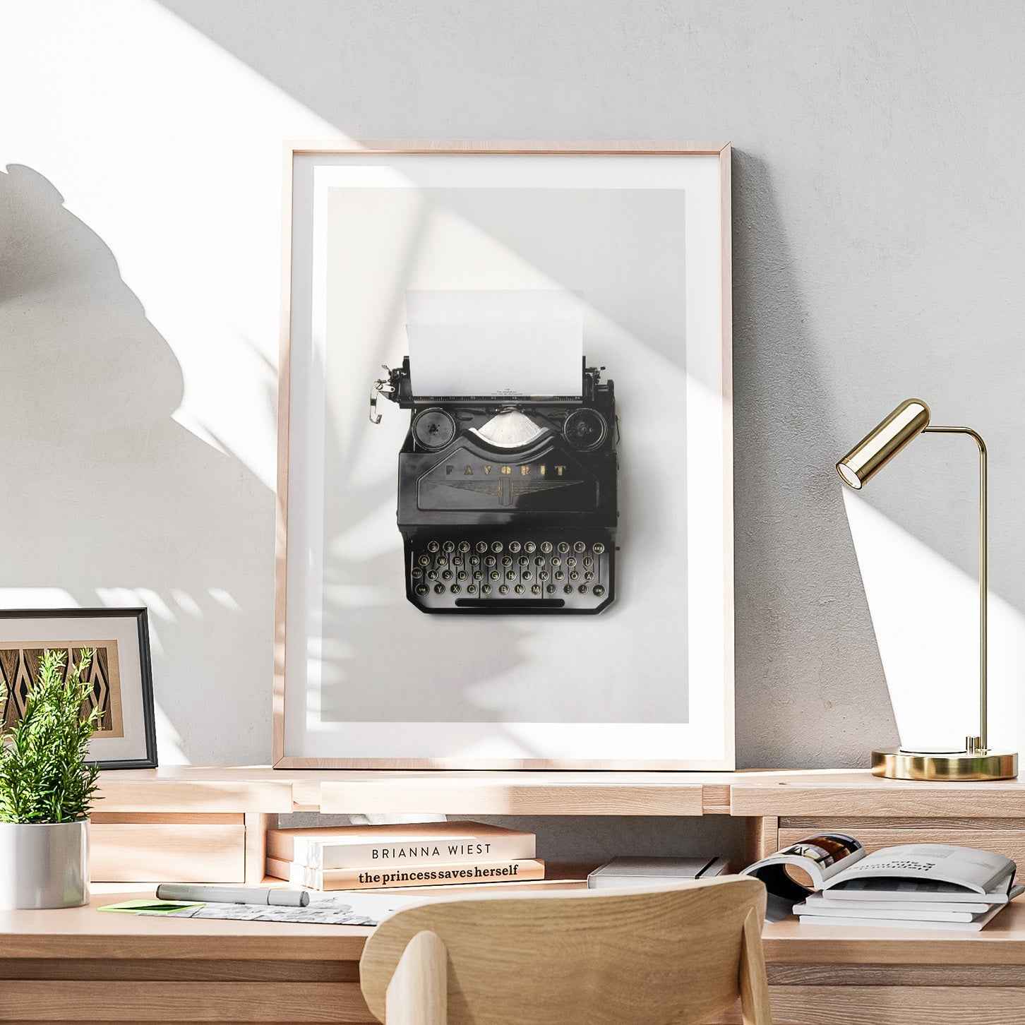 Vintage Type Writer Classic Typing - Rolled Poster Wall Art Print | House Prints
