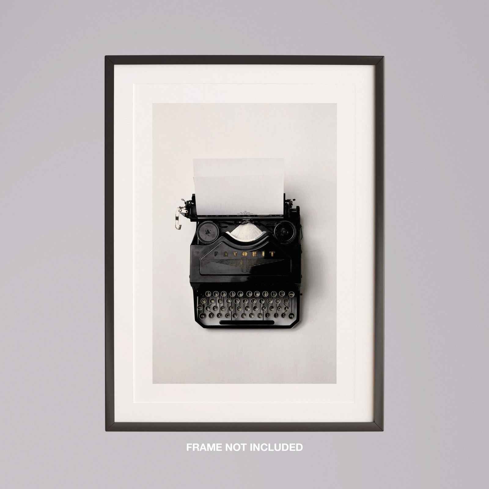 Vintage Type Writer Classic Typing - Rolled Poster Wall Art Print | House Prints