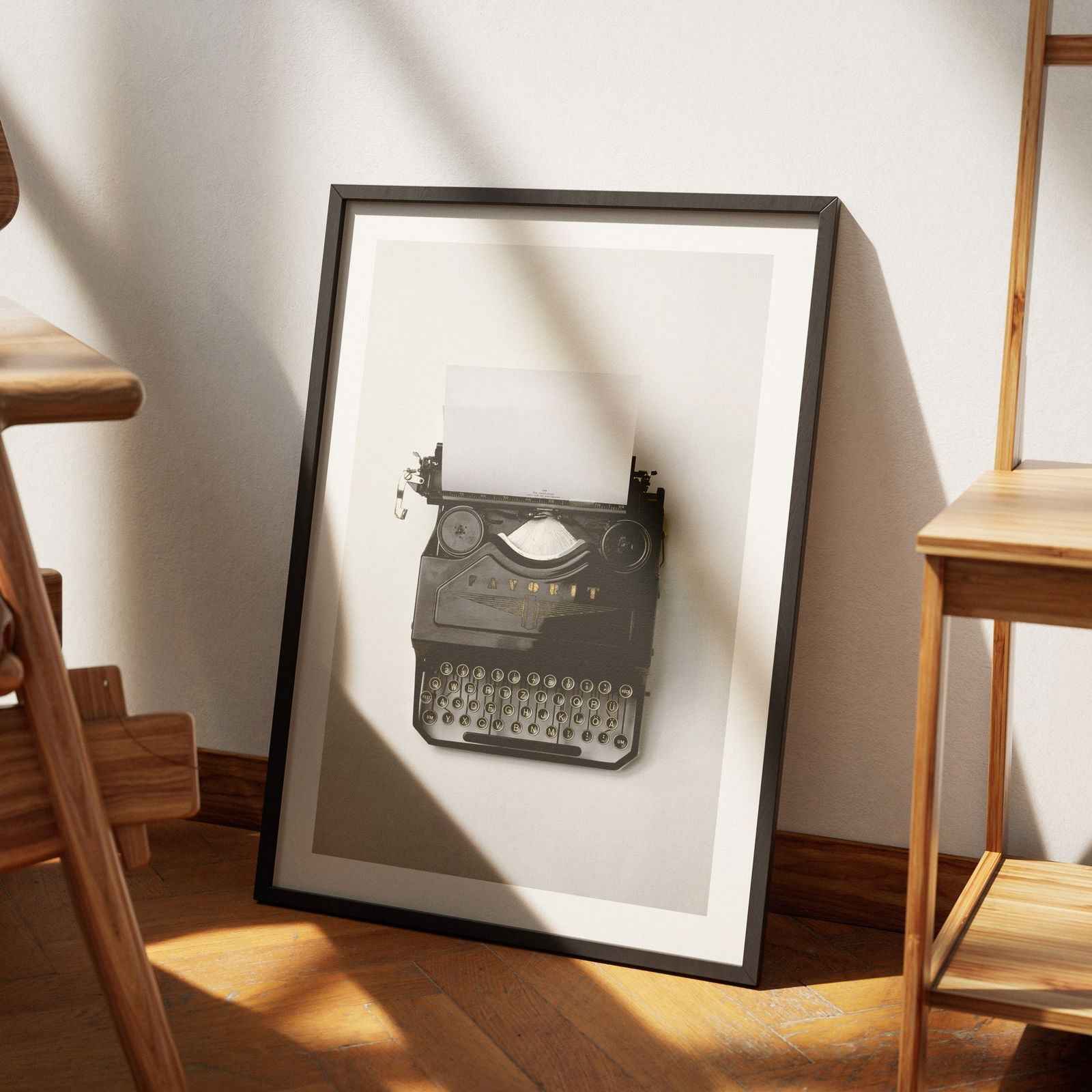 Vintage Type Writer Classic Typing - Rolled Poster Wall Art Print | House Prints