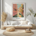 Serene Gondola in Venice Italy - Vintage Rolled Poster Wall Art Print | House Prints