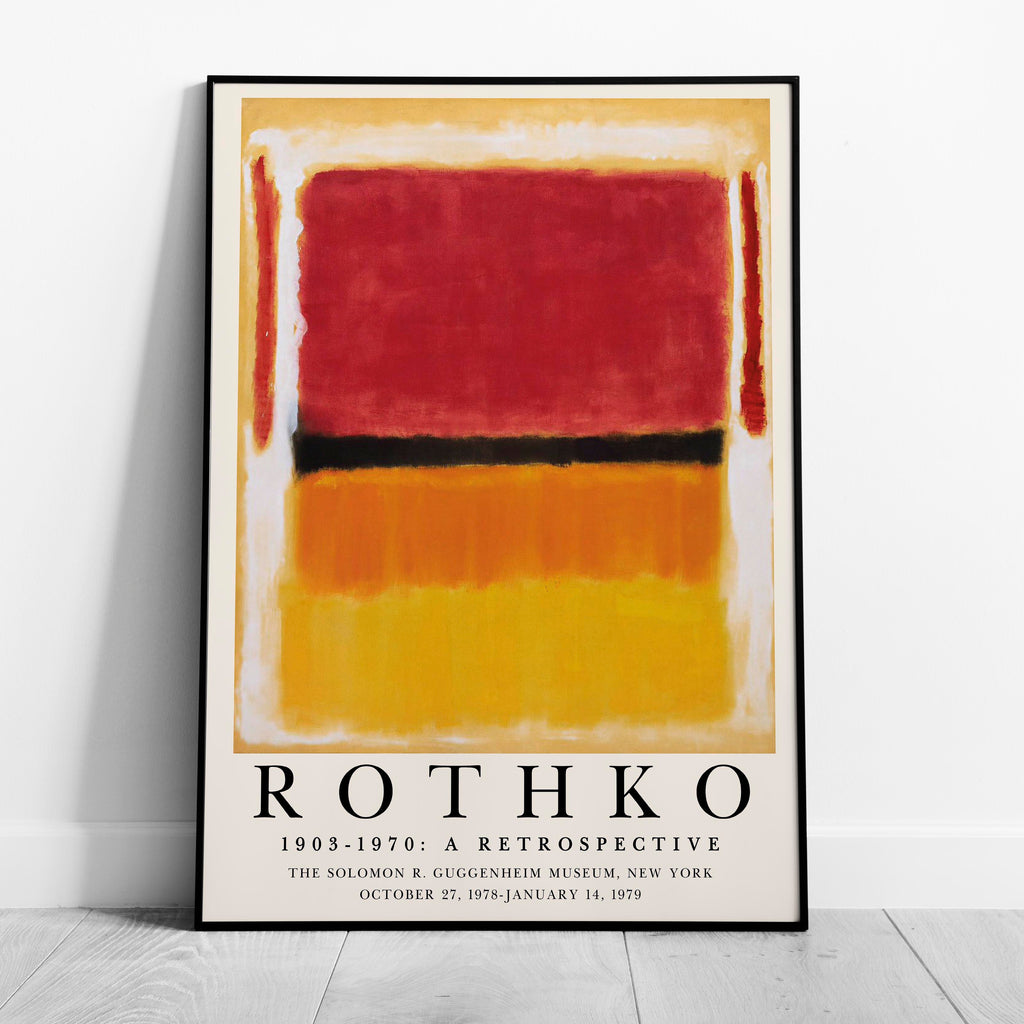 Violet Black Orange Yellow 1949 Exhibiton - Mark Rothko - Rolled Poster Wall Art Print | House Prints