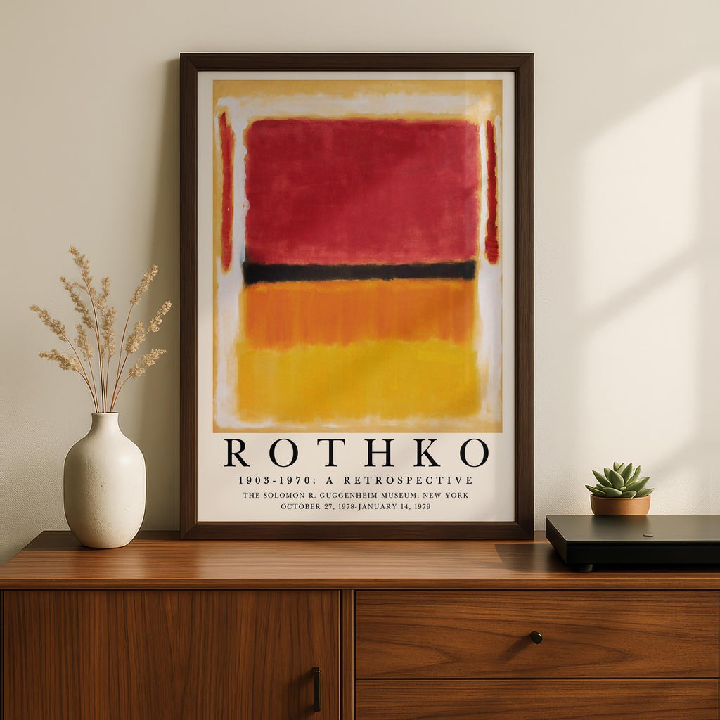 Violet Black Orange Yellow 1949 Exhibiton - Mark Rothko - Rolled Poster Wall Art Print | House Prints