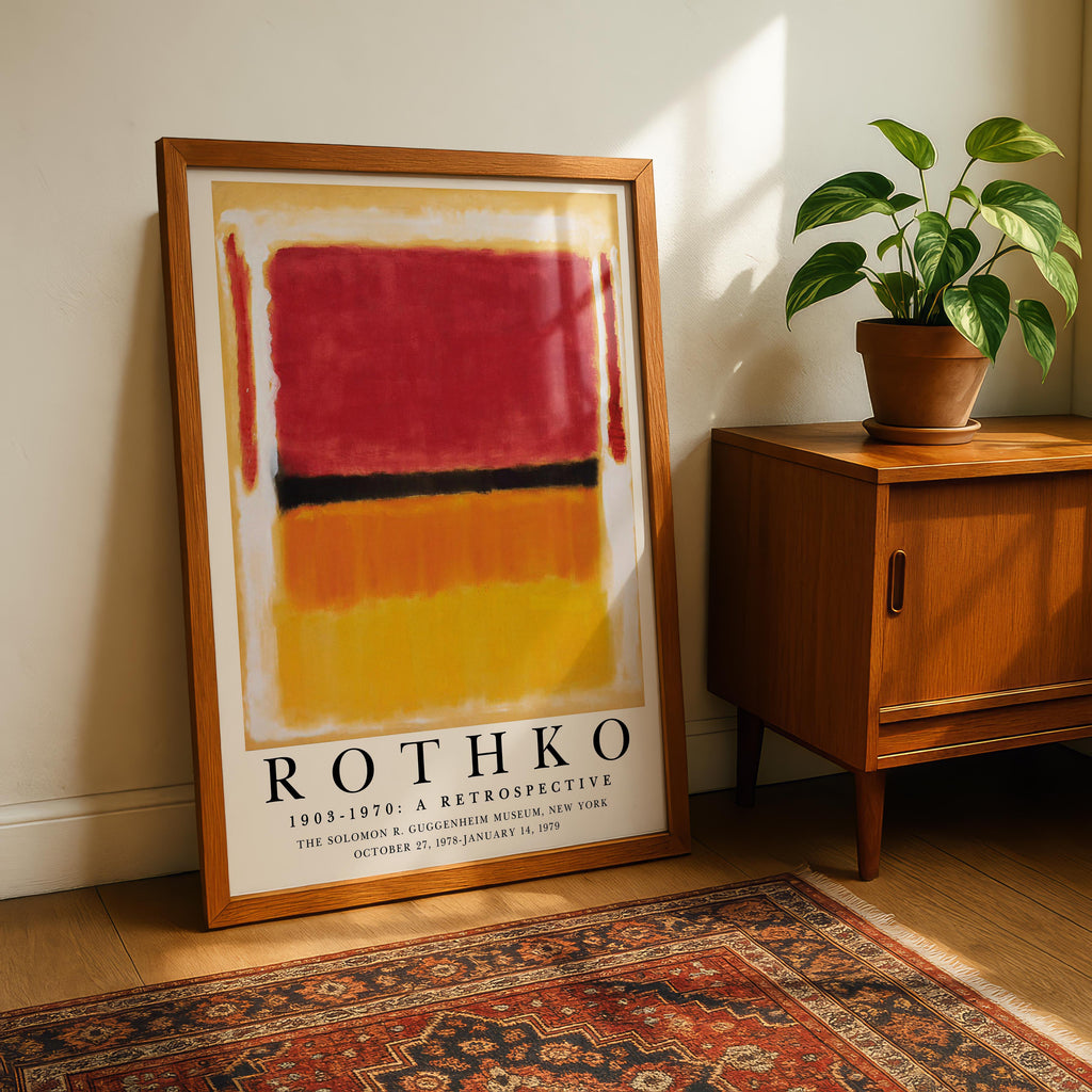 Violet Black Orange Yellow 1949 Exhibiton - Mark Rothko - Rolled Poster Wall Art Print | House Prints