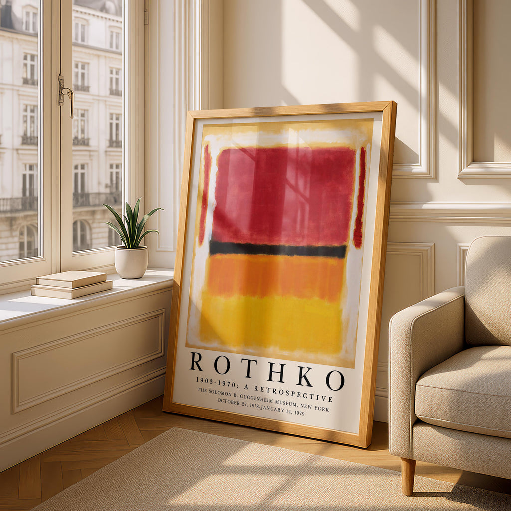 Violet Black Orange Yellow 1949 Exhibiton - Mark Rothko - Rolled Poster Wall Art Print | House Prints