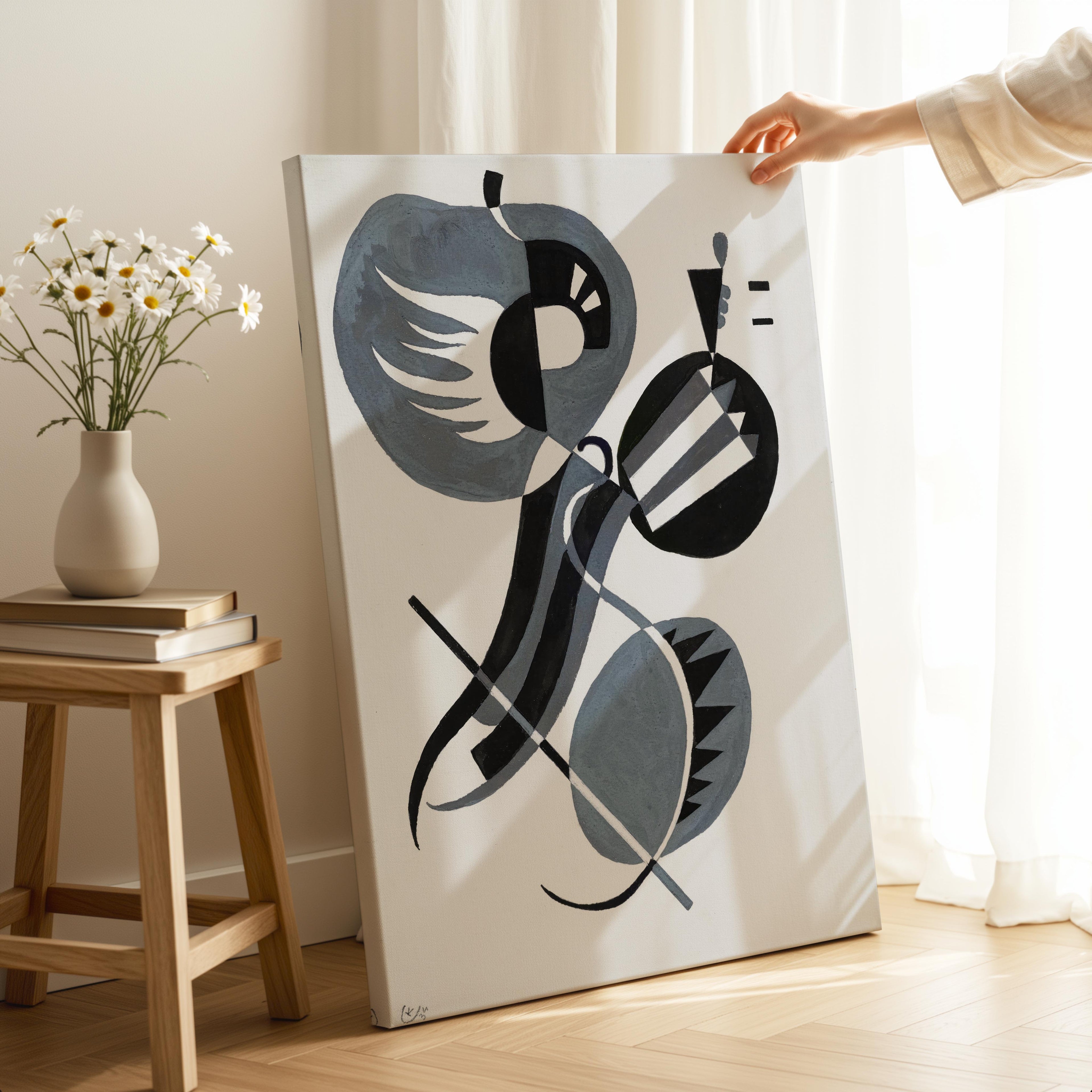 Sans Titre - Wassily Kandinsky - Framed Canvas Wall Art Print