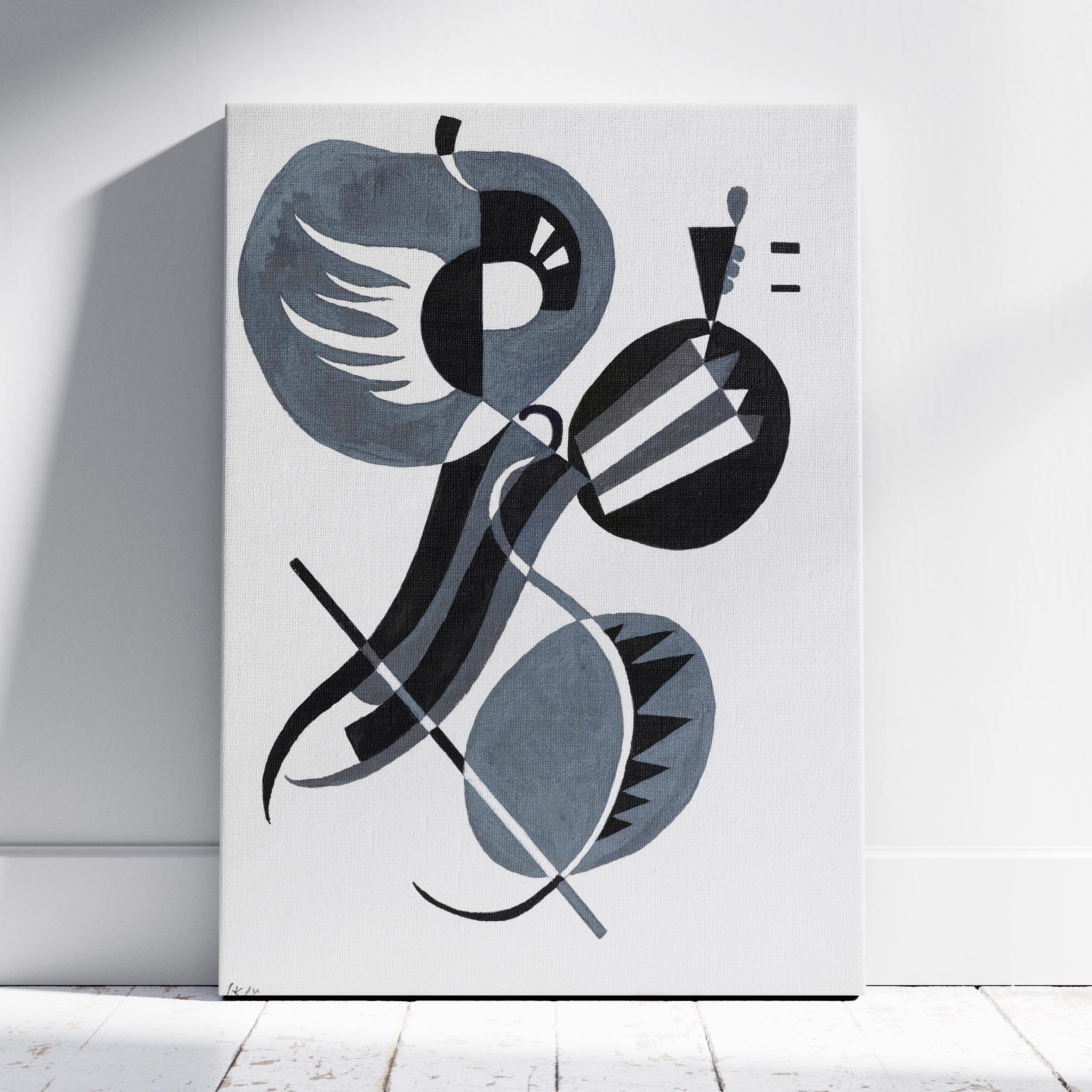 Sans Titre - Wassily Kandinsky - Framed Canvas Wall Art Print