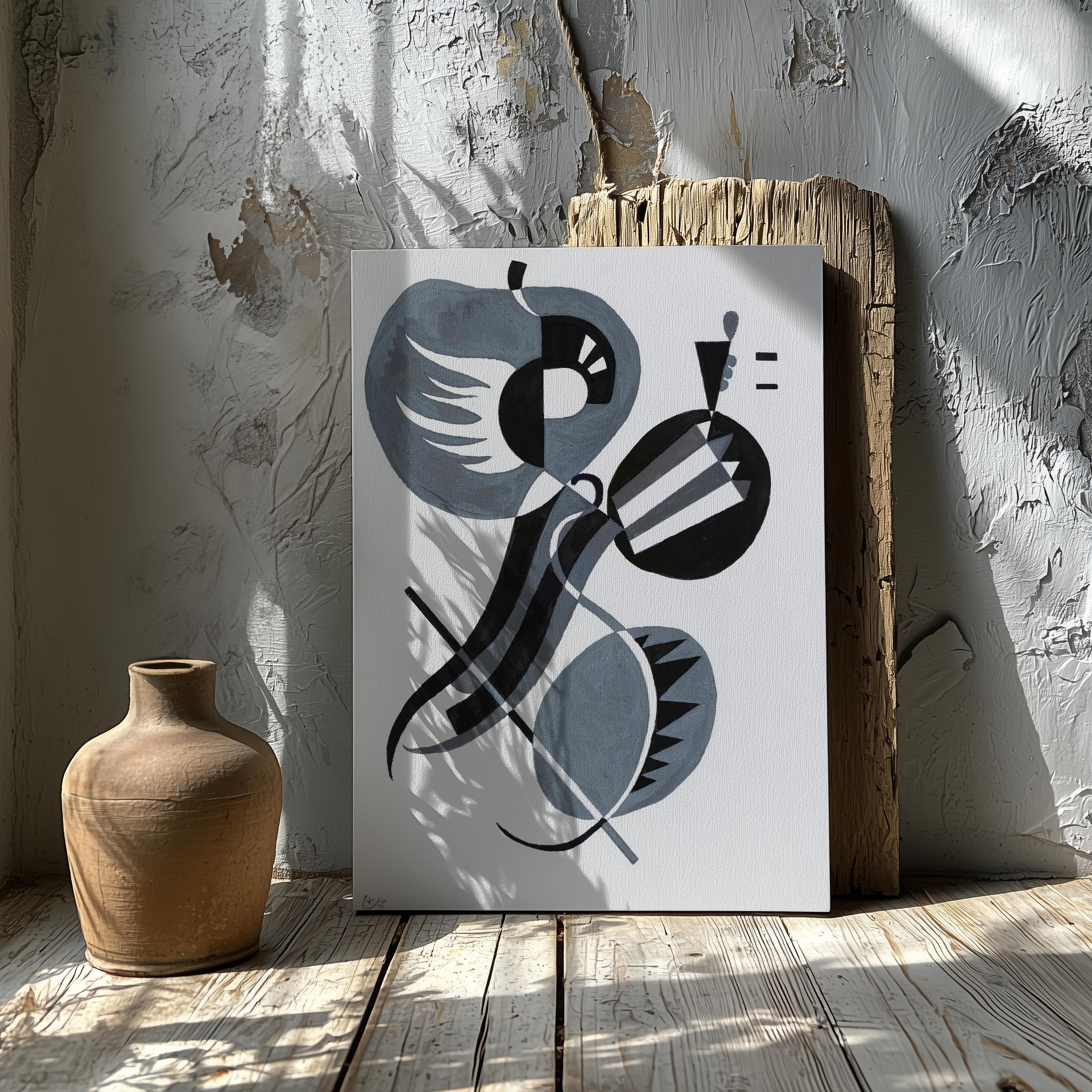 Sans Titre - Wassily Kandinsky - Framed Canvas Wall Art Print