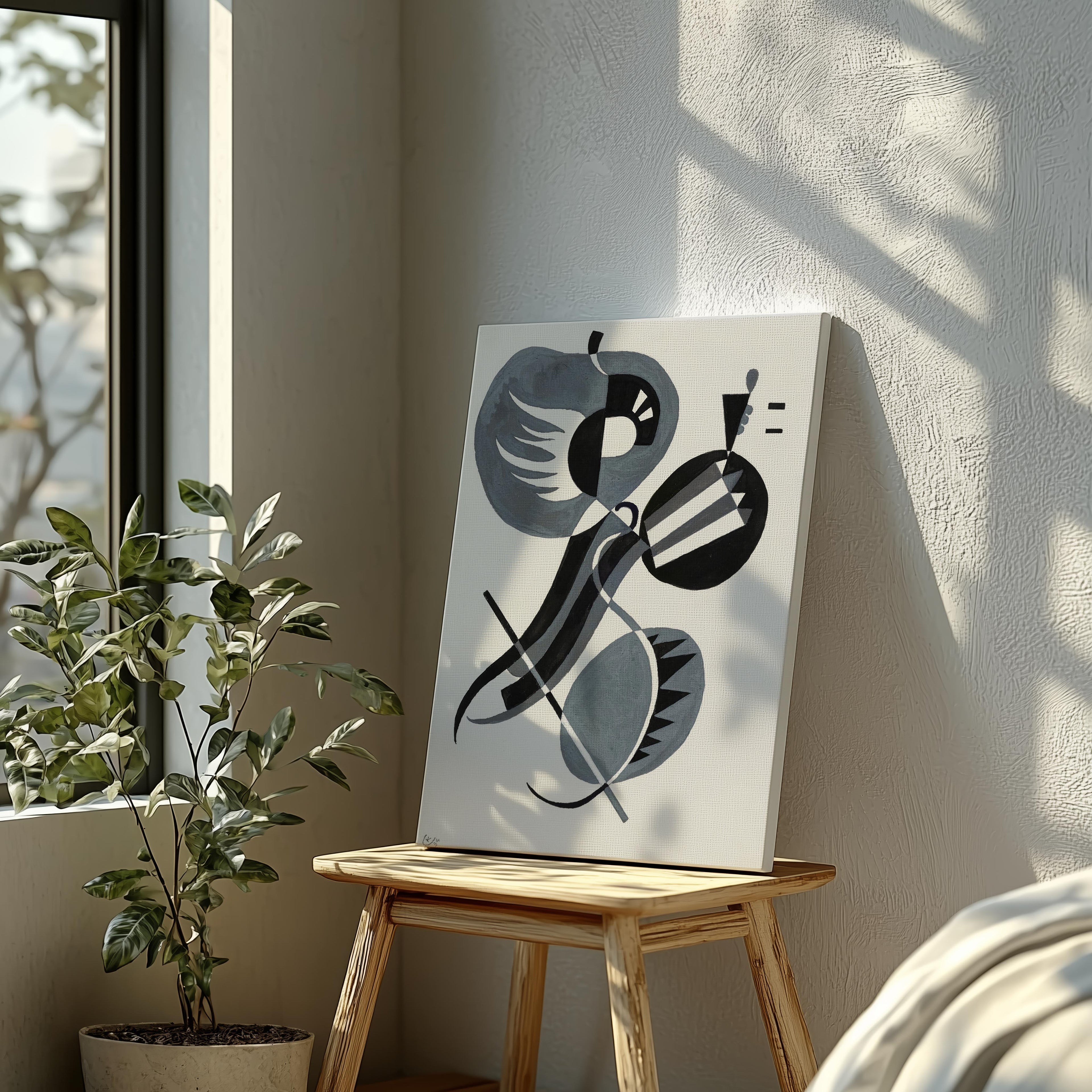 Sans Titre - Wassily Kandinsky - Framed Canvas Wall Art Print | House Prints