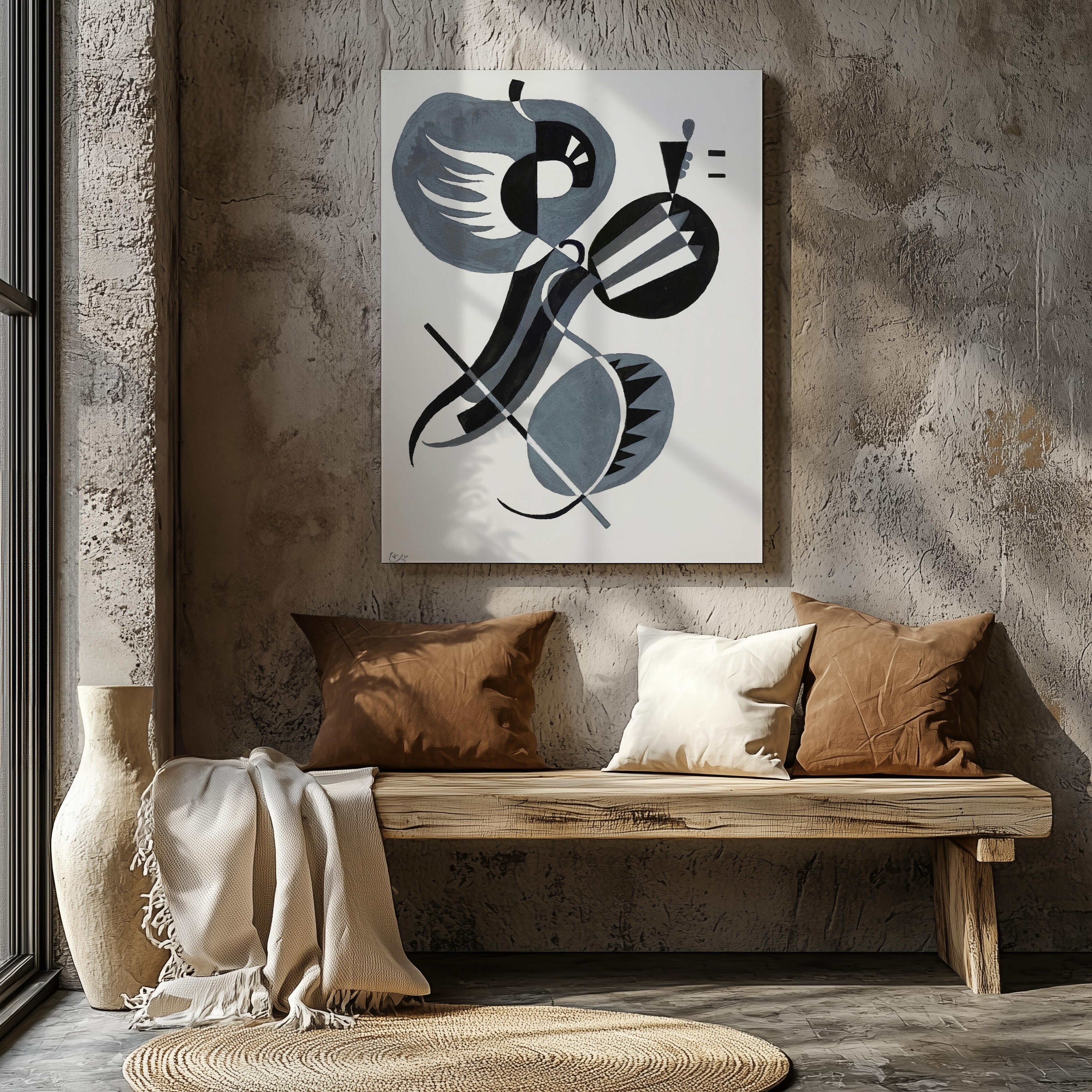 Sans Titre - Wassily Kandinsky - Framed Canvas Wall Art Print