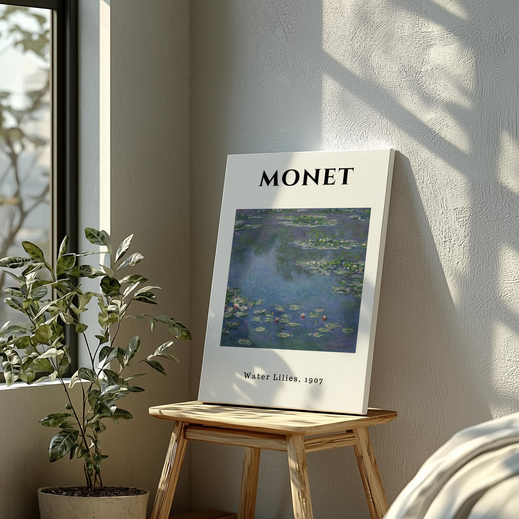 Water Lilies Art Exhibition - Claude Monét - Framed Canvas Wall Art Print | House Prints
