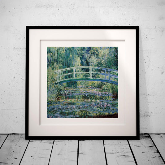 Water Lilies and Japanese Bridge - Claude Monét - Rolled Poster Wall Art Print - House Prints