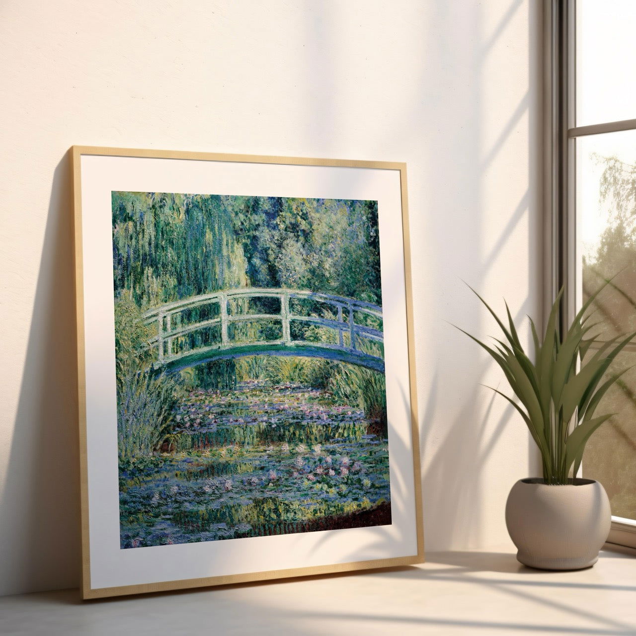 Water Lilies and Japanese Bridge - Claude Monét - Rolled Poster Wall Art Print | House Prints