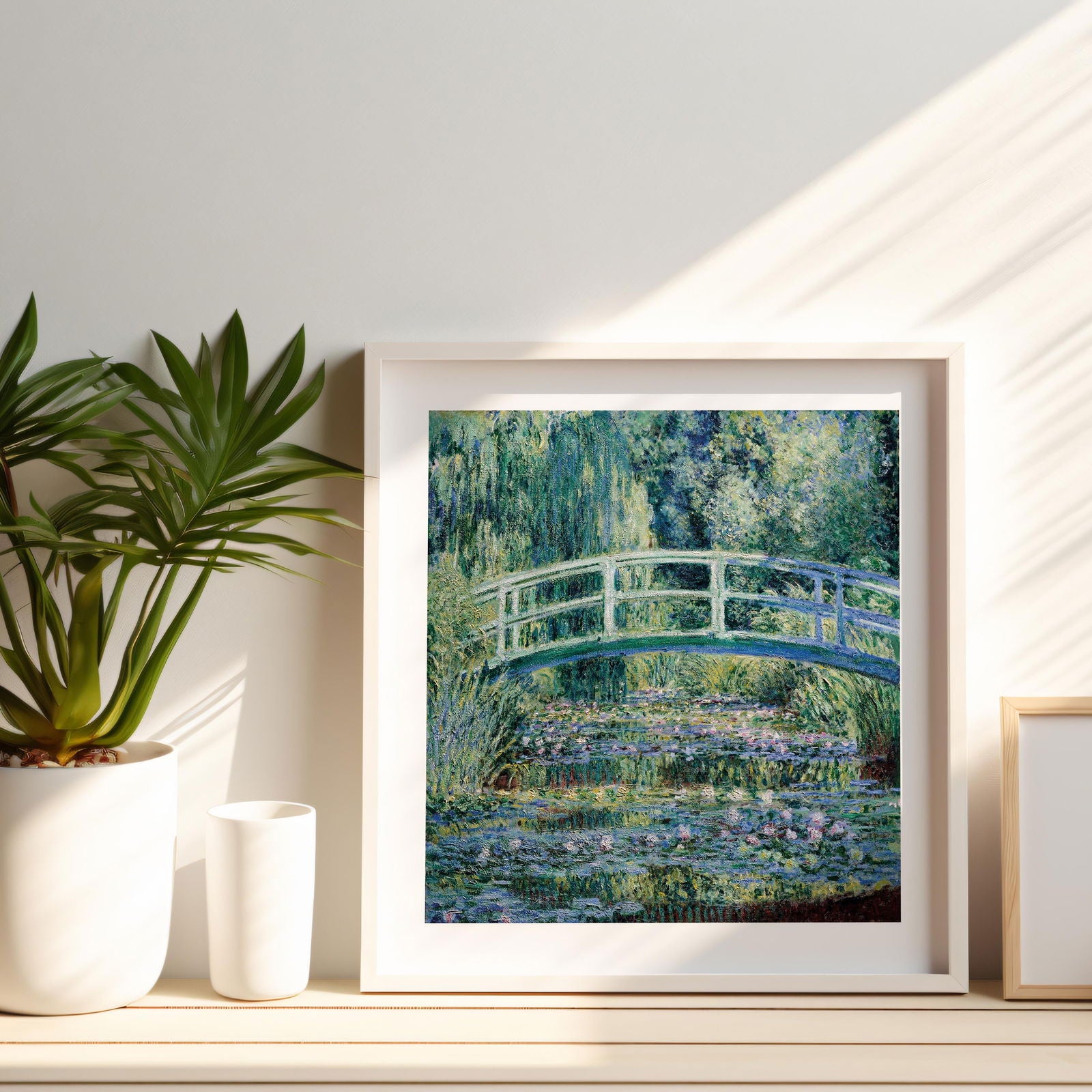 Water Lilies and Japanese Bridge - Claude Monét - Rolled Poster Wall Art Print | House Prints