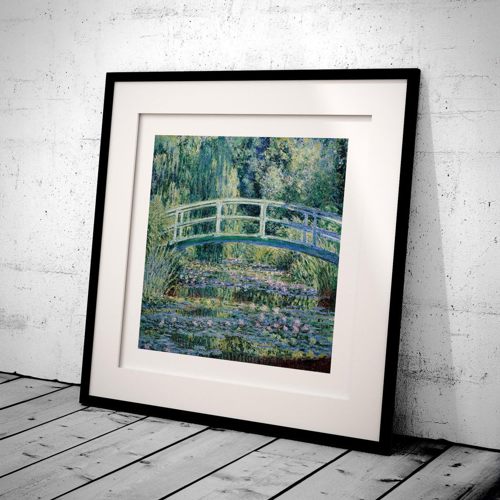Water Lilies and Japanese Bridge - Claude Monét - Rolled Poster Wall Art Print | House Prints
