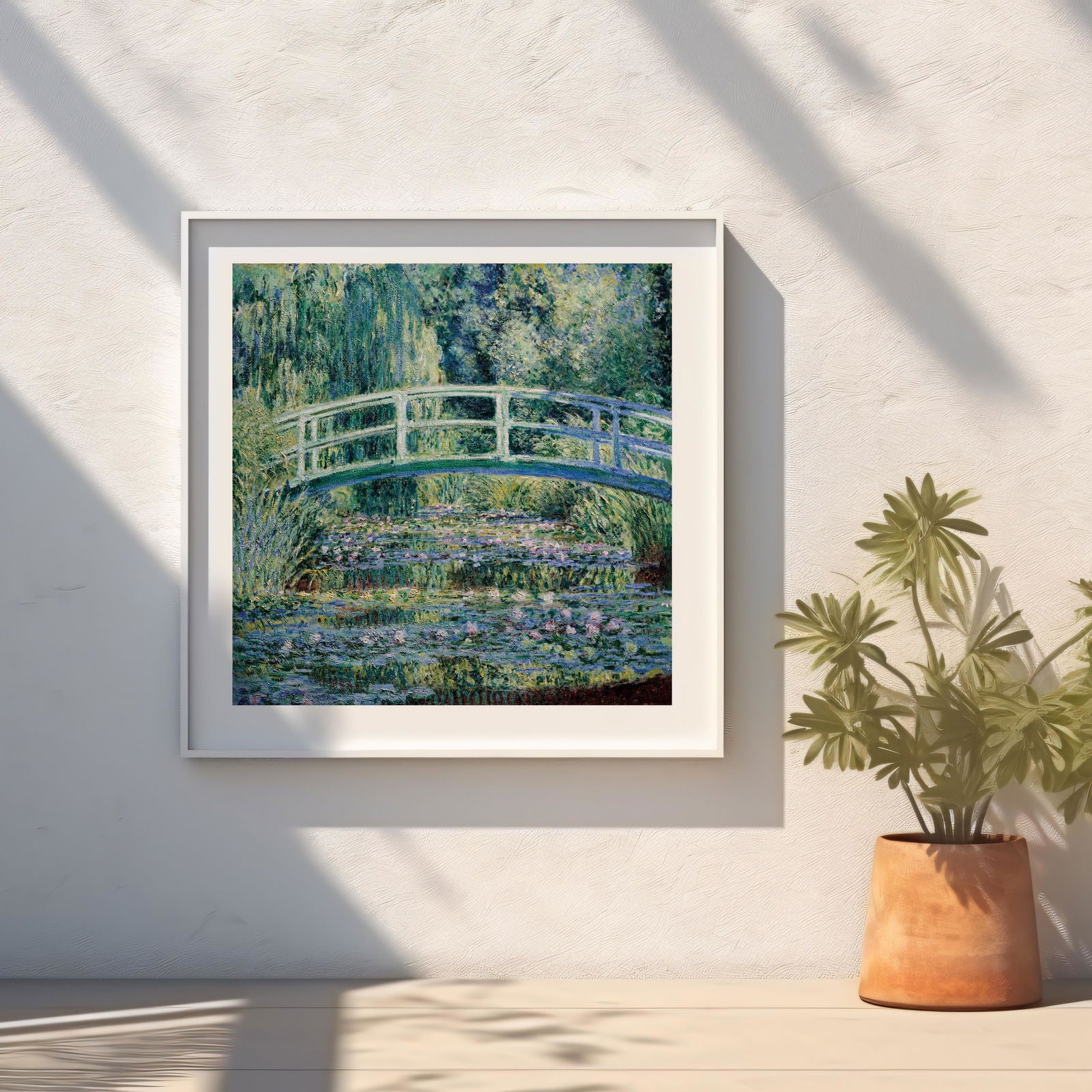 Water Lilies and Japanese Bridge - Claude Monét - Rolled Poster Wall Art Print | House Prints