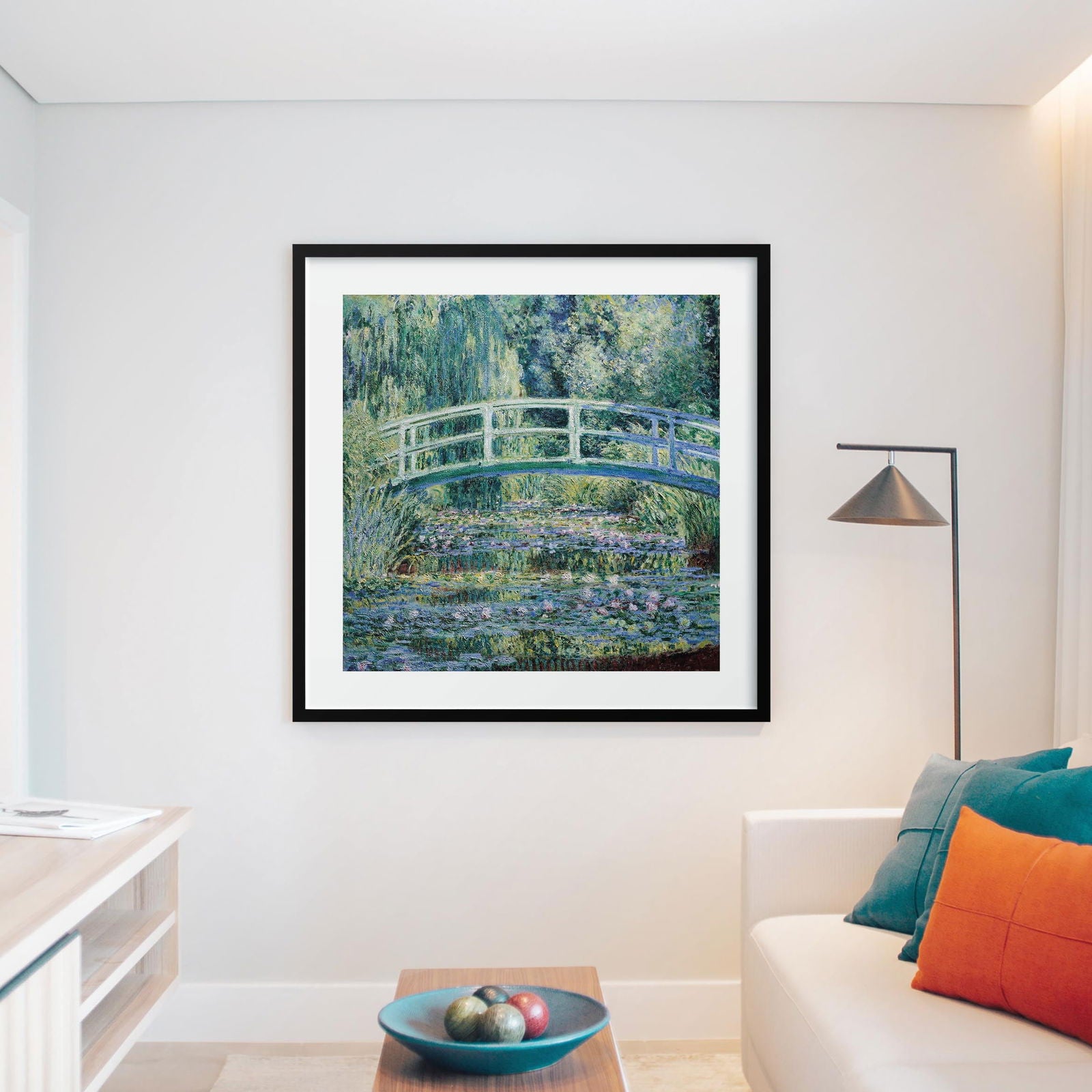Water Lilies and Japanese Bridge - Claude Monét - Rolled Poster Wall Art Print | House Prints