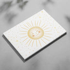 Whimsical Golden Smiling Sunshine - Framed Canvas Wall Art Print | House Prints