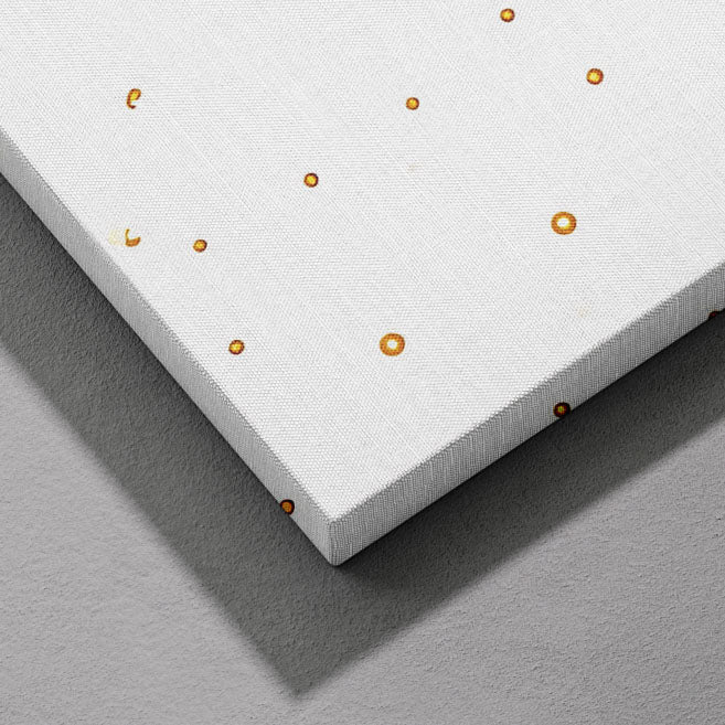 Whimsical Golden Smiling Sunshine - Framed Canvas Wall Art Print