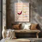 Wine Not Cheers to Moments - Framed Canvas Wall Art Print | House Prints