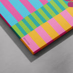 Yes Stripe Hype 5 - Seta Zakian - Framed Canvas Wall Art Print | House Prints