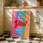 Yes Stripe Hype 5 - Seta Zakian - Rolled Poster Wall Art Print | House Prints