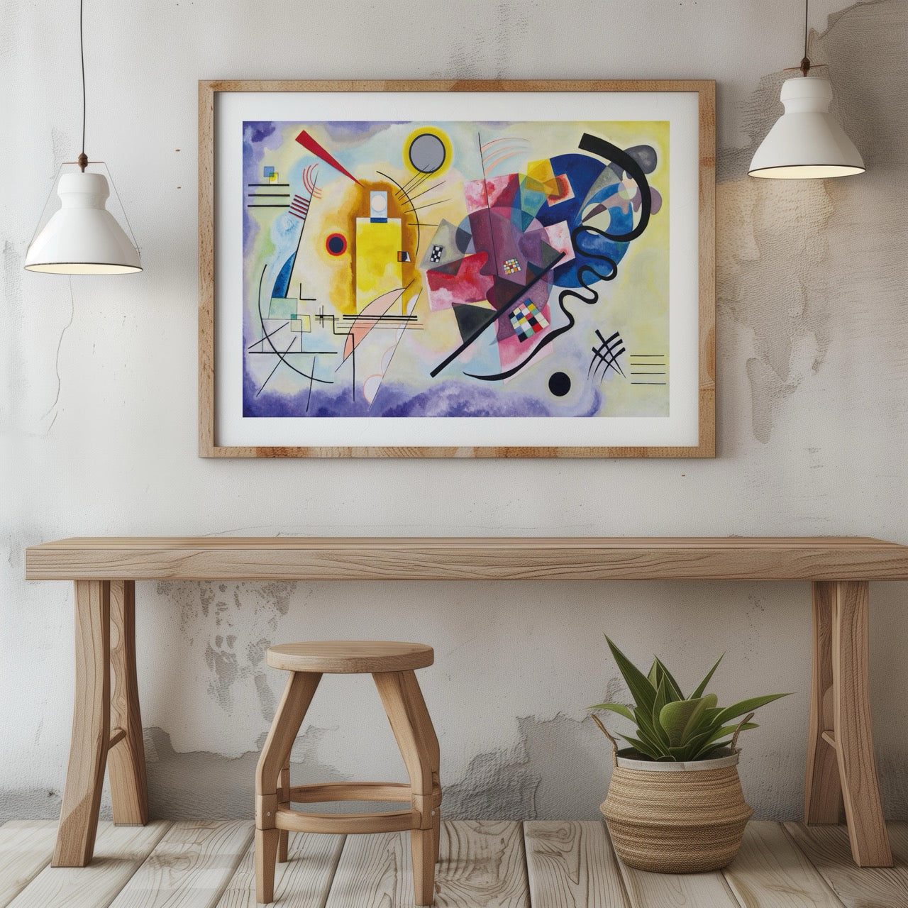 Yellow, Red & Blue - Wassily Kandinsky - Rolled Poster Wall Art Print - House Prints