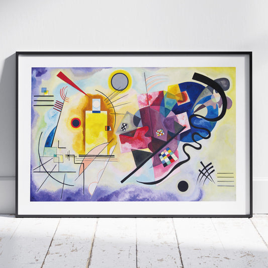 Yellow, Red & Blue - Wassily Kandinsky - Rolled Poster Wall Art Print - House Prints
