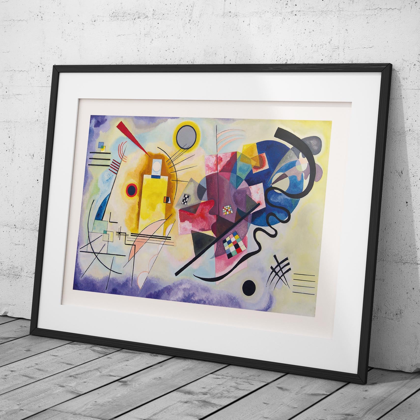 Yellow, Red & Blue - Wassily Kandinsky - Rolled Poster Wall Art Print | House Prints