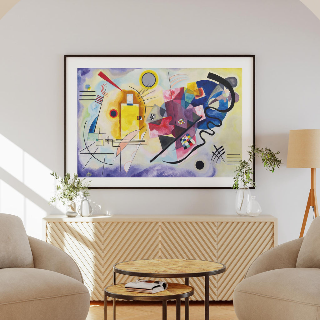 Yellow, Red & Blue - Wassily Kandinsky - Rolled Poster Wall Art Print | House Prints