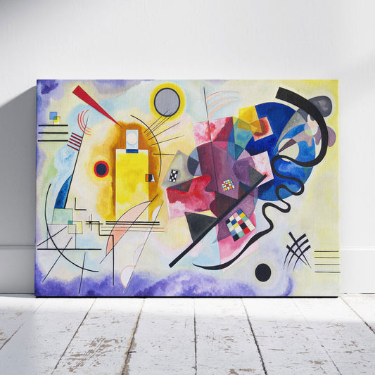Yellow, Red & Blue - Wassily Kandinsky - Framed Canvas Wall Art Print - House Prints