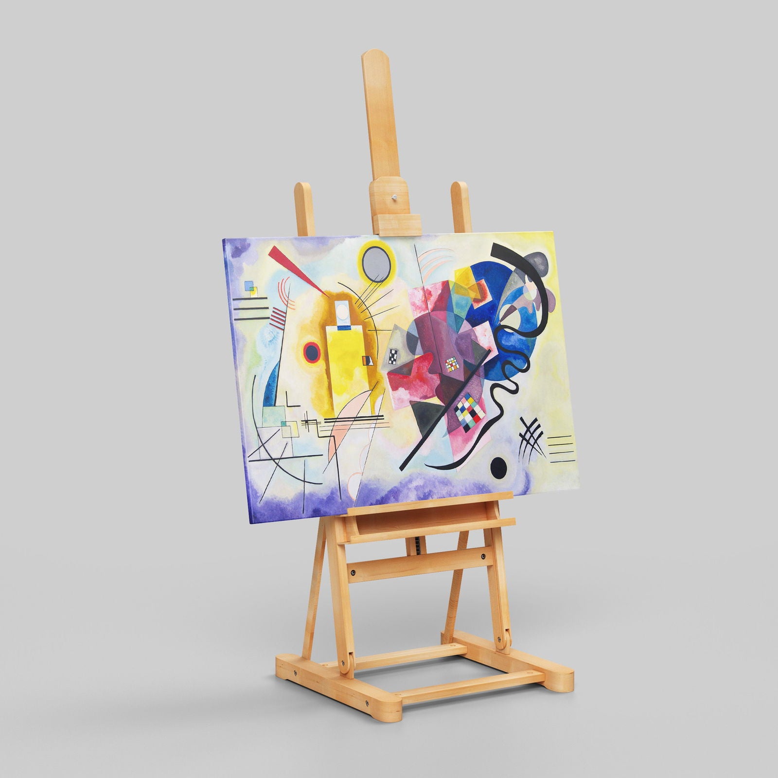 Yellow, Red & Blue - Wassily Kandinsky - Framed Canvas Wall Art Print | House Prints