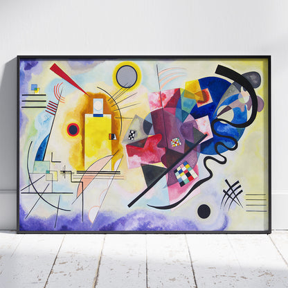 Yellow, Red & Blue - Wassily Kandinsky - Rolled Poster Wall Art Print - House Prints