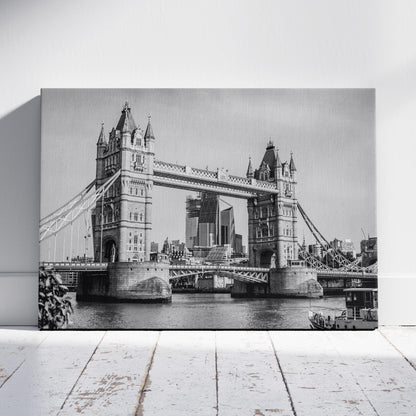 Tower Bridge London in Timeless Elegance - Framed Canvas Wall Art Print - House Prints