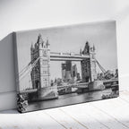 Tower Bridge London in Timeless Elegance - Framed Canvas Wall Art Print | House Prints